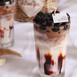 Bubble Tea Candle Boba Milk Tea Candle